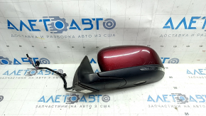 Ansamblu oglindă retrovizoare stânga pentru Jeep Cherokee KL 14-23, 7+7 pini, semnalizare, încălzire, iluminare spate, memorie, BSM, PRV roșu, fără element, uzat
