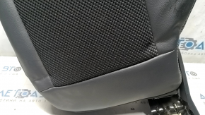 Spătar banchetă spate stânga pentru Jeep Compass 11-16, combinație piele și stofă neagră, lovit