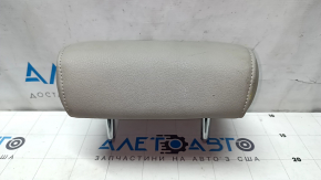Подголовник 2 ряда центральный Audi A4 B8 08-16 кожа серая с серой строчкой, следы от маркера
