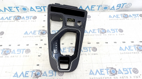 Ornamente consolă centrală Jeep Cherokee KL 19-23, negru lucios cu semnalizator, zgârieturi