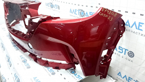 Бампер передний голый Mazda CX-50 23-26 красный, прижат, царапины, сломаны крепления