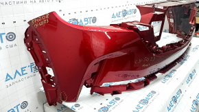 Бампер передний голый Mazda CX-50 23-26 красный, прижат, царапины, сломаны крепления