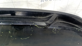 Губа заднего бампера VW Passat b8 16-19 USA R-Line, черный глянец, царапины, примят