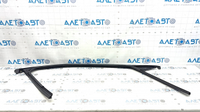 Ornamente ușă stânga față superioară cu etanșare din sticlă pentru Mazda CX-50 23-25 negru