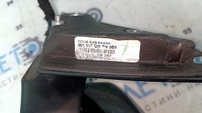 Зеркало боковое правое в сборе VW Passat b8 16-19 USA 10+2 пинов, поворотник, BSM, подогрев, черный LC9X, песок, царапины