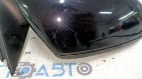 Зеркало боковое правое в сборе VW Passat b8 16-19 USA 10+2 пинов, поворотник, BSM, подогрев, черный LC9X, песок, царапины