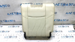 Spătarul scaunelor din spate, al 3-lea rând, dreapta, Infiniti JX35 QX60 13-15, piele neagră, perforată, încrețită