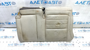 Подушка заднего ряда сидений 2 ряд левая Ford C-max MK2 13-18 кожа бежевая, замята, под химчистку