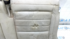 Подушка заднего ряда сидений 2 ряд левая Ford C-max MK2 13-18 кожа бежевая, замята, под химчистку