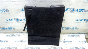 Spătarul scaunelor din spate, al 3-lea rând, stânga, Infiniti JX35 QX60 13-15, piele neagră, perforată, încrețită