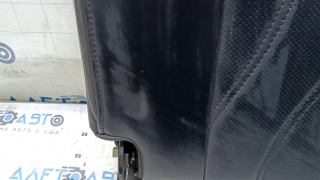 Spătarul scaunelor din spate, al 3-lea rând, stânga, Infiniti JX35 QX60 13-15, piele neagră, perforată, încrețită