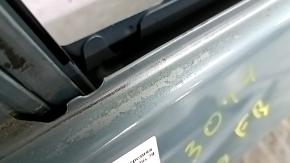Дверь голая передняя правая Toyota Prius 30 14-15 зеленый 781, крашена, мусок под лаком, вмятины, тычка