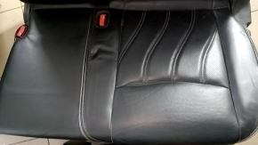 Задний ряд сидений 2 ряд левое Infiniti JX35 QX60 13-13 кожа черная, с ремнем, с подлокотником, замята, царапины