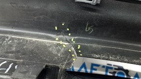Grilă bară față inferioară pentru Toyota Prius 30 13-15, fără proiectoare de ceață, neagră lucioasă, îndoită, elemente de fixare rupte, crăpată, zgârieturi