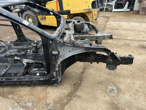 Четверть передняя правая Toyota Camry v70 18-24 на кузове, черная, обгорела