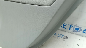 Ornamente ușă, spate stânga, Toyota Prius 30 10-15, gri cu inserție din material textil gri, cotieră din material textil gri, structură de montare gri, zgârieturi, urme de zgârieturi, curățare chimică