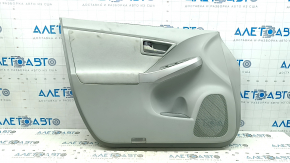 Panou ornamental ușă față stânga pentru Toyota Prius 30 10-15, gri cu inserție din material textil gri, cotieră din material textil gri, structură de montare gri, cu mâner, zgârieturi, necesită curăța