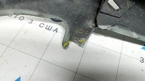 Бампер передний голый Toyota Prius 30 13-15 рест, зеленый, примят, надорван, царапины