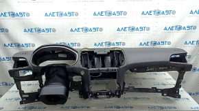 Planșa de bord față cu AIRBAG Ford Edge 19 - negru, zgârieturi, elemente de fixare sparte