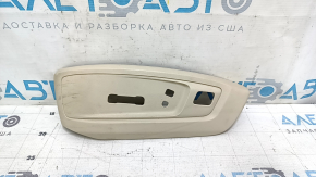 Накладка боковая водительского сидения левая верхняя Lexus ES300h ES350 13-18 бежевая, под управление, царапины, под чистку