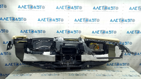 Торпедо передняя панель с AIRBAG Lexus ES300h ES350 13-18 черная с бежевыми накладками, надломаны крепления, под чистку