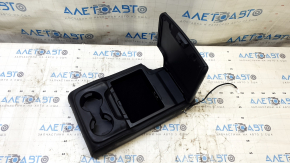 Подлокотник задних сидений 2 ряд Mazda CX-9 16-17 кожа черная, с USB