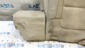Garnitură spătar banchetă spate, al doilea rând, stânga, VW Tiguan 09-17, piele bej, perforată, pentru curățare