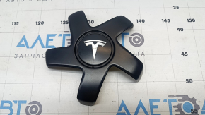 Центральный колпачок на диск Tesla Model 3 18- тип 2, черный