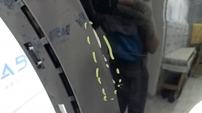 Бампер передний голый Volvo XC90 16-19 под омыватель фар без park assist, черный, царапины