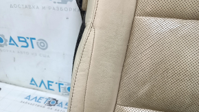 Обшивка подушки водительского сиденья Lexus ES300h ES350 13-18 кожа бежевая, под подогрев и вентиляцию, потрескана кожа, под химчистку