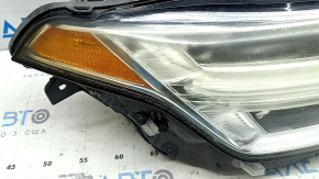Фара передняя правая в сборе Volvo XC90 16-18 LED, под полировку, паутинка