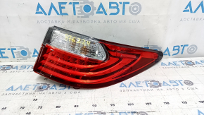Фонарь внешний крыло правый Lexus ES300h ES350 13-15 дорест, царапины, отколот угол