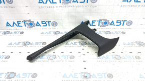 Ornamente consolă centrală față Volvo XC90 16-24, piele nappa, negru, elemente de fixare rupte