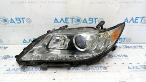 Фара передняя левая в сборе Lexus ES300h ES350 13-15 дорест ксенон + LED DRL, песок, под полировку