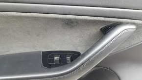 Garnitură uși față stânga Tesla Model 3 18-20 piele neagră, inserție Alcantara, cotieră din piele, cu control ridicare geam și buton de deschidere a ușii