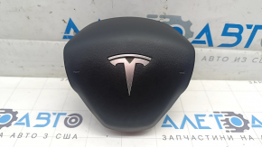Подушка безопасности airbag в руль водительская Tesla Model 3 18- черная