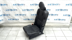 Заднее сиденье левое Volvo XC90 16-23 кожа черная наппа, под 3 ряда, перфорация, подогрев, под химчистку, примято, царапины