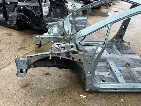 Четверть передняя левая Toyota Prius 30 10-15 на кузове, зеленая, тычки