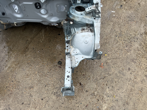 Четверть передняя левая Toyota Prius 30 10-15 на кузове, зеленая, тычки
