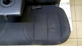 Задний ряд сидений 2 ряд GMC Terrain 12-15 ткань черная, красная строчка, царапина, с ремнем и подлокотником, без подголовников, под чистку, надрыв