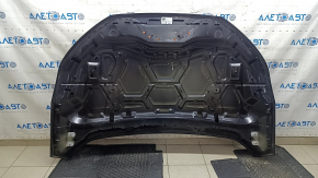 Капот голый Ford Edge 19-24 сталь, черный UM, вмятина, тычка, сколы, ржавчина