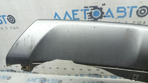 Накладка губы переднего бампера Ford Edge 19-24 серая, царапины