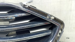 Решетка радиатора grill Ford Edge 19-24 в сборе со значком, без камеры, песок, сколы