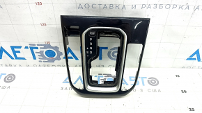 Накладка шифтера Hyundai Ioniq 20-22 PHEV черный глянец, без кнопок, царапины
