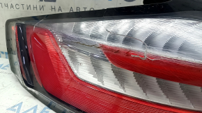 Фонарь внешний крыло левый Ford Edge 19-24 рест Titanium, ST, трещины, царапины, обрезана фишка