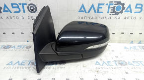 Ansamblu oglindă retrovizoare stânga pentru Ford Edge 19-24, 12 pini, negru, BSM, semnalizator, iluminare spate