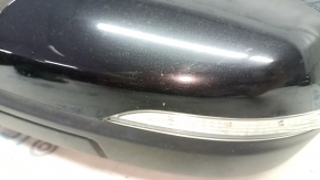 Зеркало боковое левое в сборе Ford Edge 19-24 12 пинов, поворотник, подсветка, подогрев, BSM, черное, песок