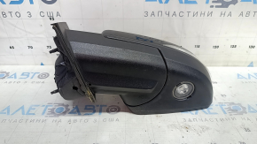 Зеркало боковое левое в сборе Ford Edge 19-24 12 пинов, поворотник, подсветка, подогрев, BSM, черное, песок