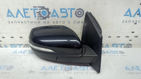 Ansamblu oglindă retrovizoare dreapta Ford Edge 19-24, 7 pini, negru, BSM, încălzit