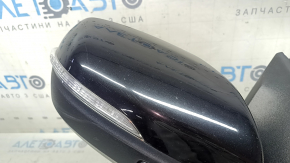 Зеркало боковое правое в сборе Ford Edge 19-24 12 пинов, поворотник, подсветка, подогрев, BSM, черное, песок, царапины